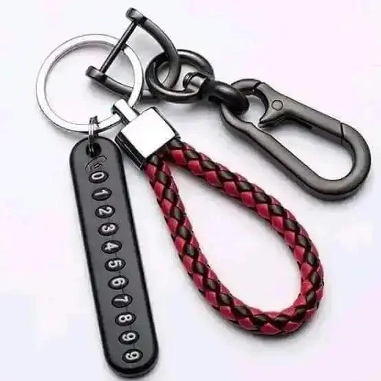 key ring with phone number 514